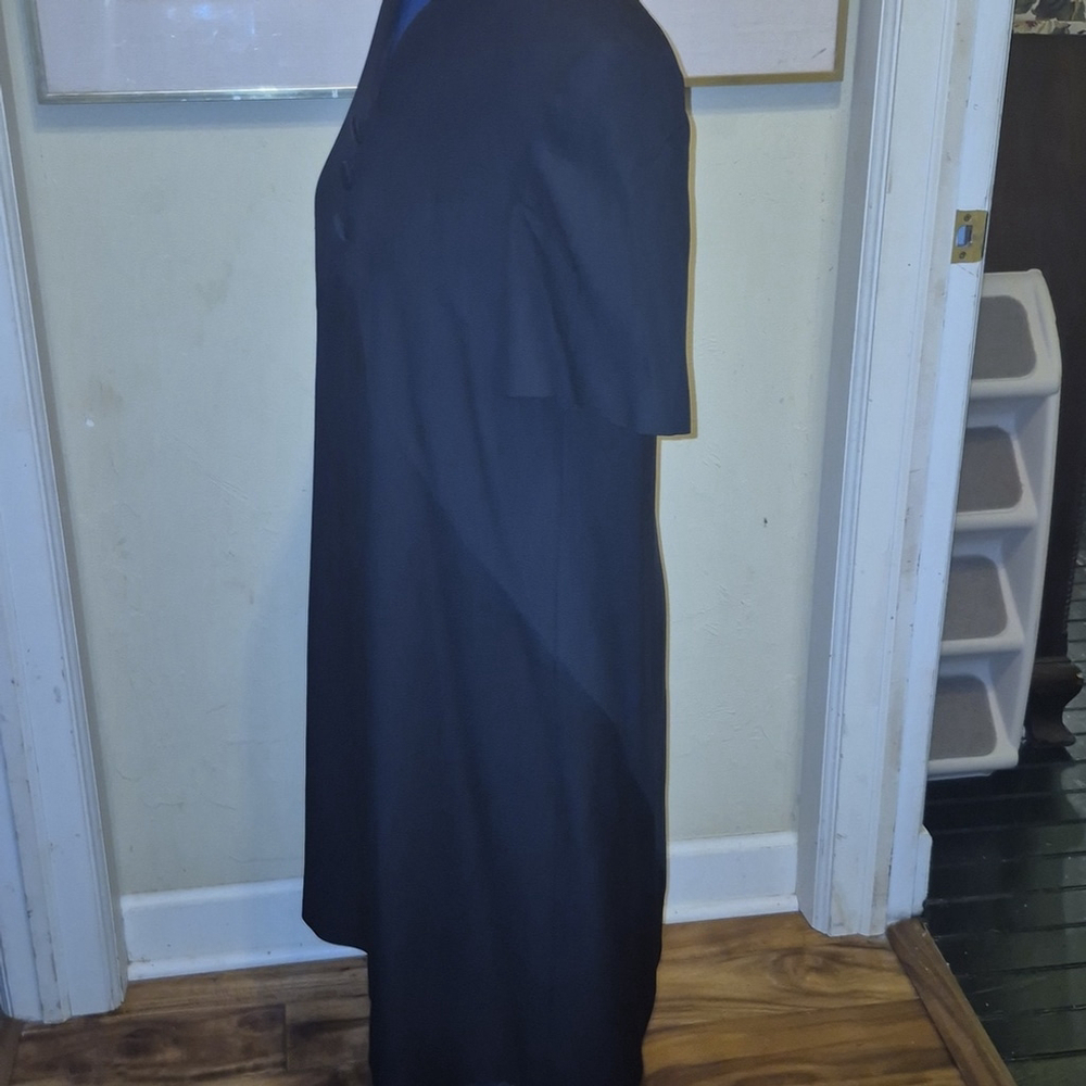 Carolina Herrera StudioSaks Fifth Avenue Black Dress.Sz 12.Vintage 90s.(#1936) - Picture 3 of 14